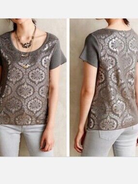 Anthropologie Moth Cotton Top Size S/P